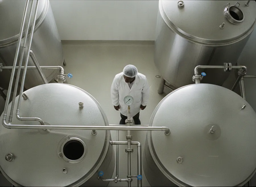 Food and beverage processing plant packaging line